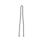 Item 284 Hair Pin "Strong" - Ball Pointed - n. 36 - mm 75 - Waved Black Polystyrene Box of 250 gr
