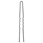 Item 286 Invisible Hair Pin - Ball pointed - mm 56 - Waved Black Polystyrene Box of 250 gr