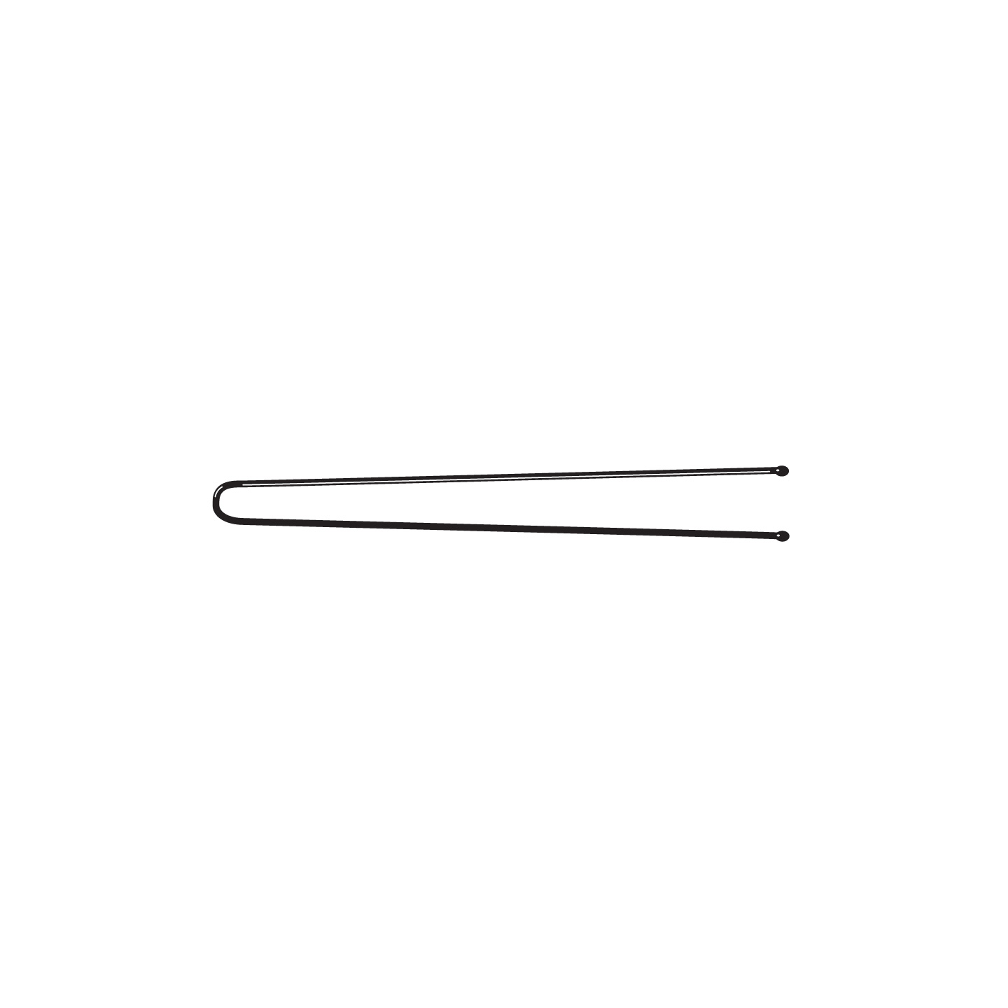 000000000000322 Item 322 Invisibles "Hair Set" - Ball Pointed - n. 27 - mm 56 - Plain Black Cardboard Box of 500 gr - Image 1