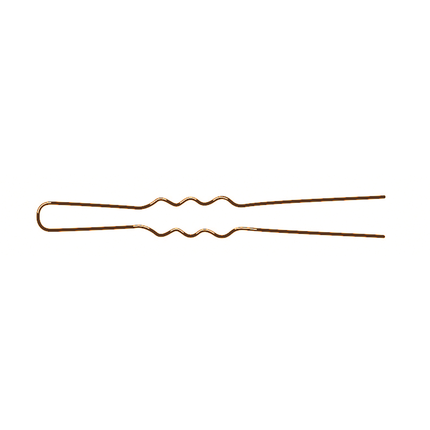 000000000000339 Item 339 Invisible Hair Pin "Extra Fine" - n. 27 - mm 55 - Waved Brown Cardboard Box of 200 gr - Image 1