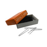 Art. 350 Forcella "Comune" - n. 33 - mm 75 - Liscio Nero Scatola in Cartone da 500 gr - immagine 2