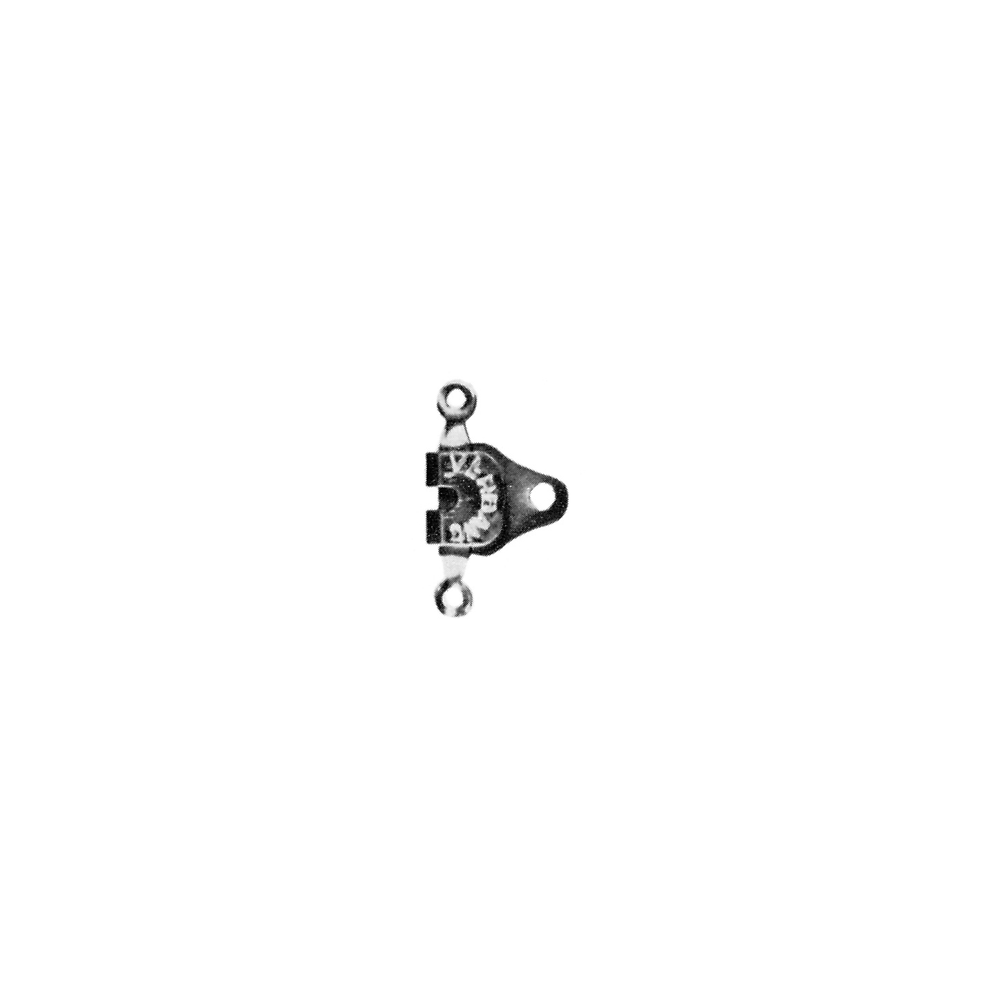 000000000001044 Art. 1044 Ganci Pantaloni "Verbano" in Lastra - Nero Scatola in Polistirolo Trasparente da 40 coppie - Confezione in Cartone da 10 scatole - immagine 1