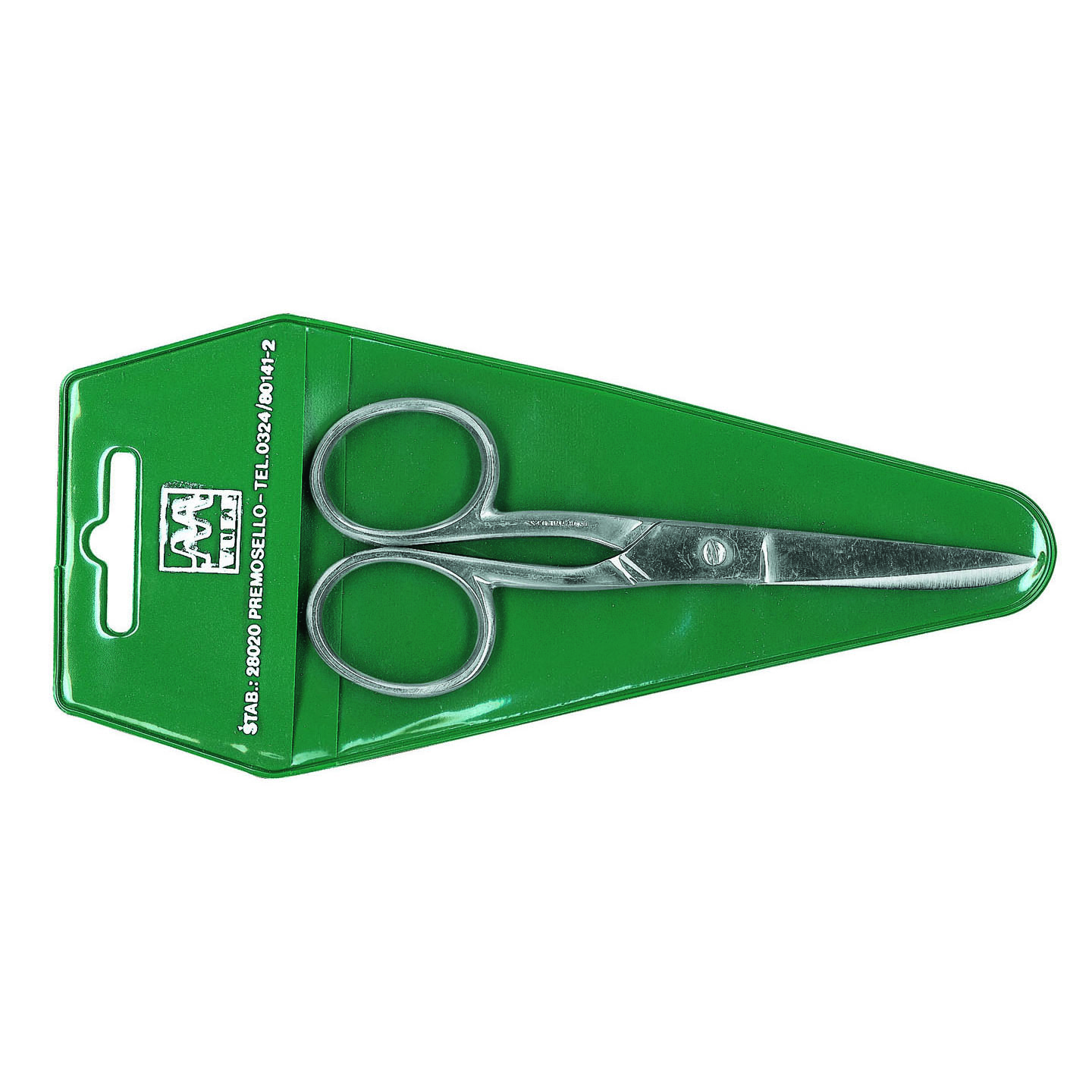 000000000004037 Item 4037 Chrome Scissor for Work - Straight Point - Double Ring - Size 7 inches Polybag of 1 pcs - Cardboard Box of 12 Polybags - Image 1
