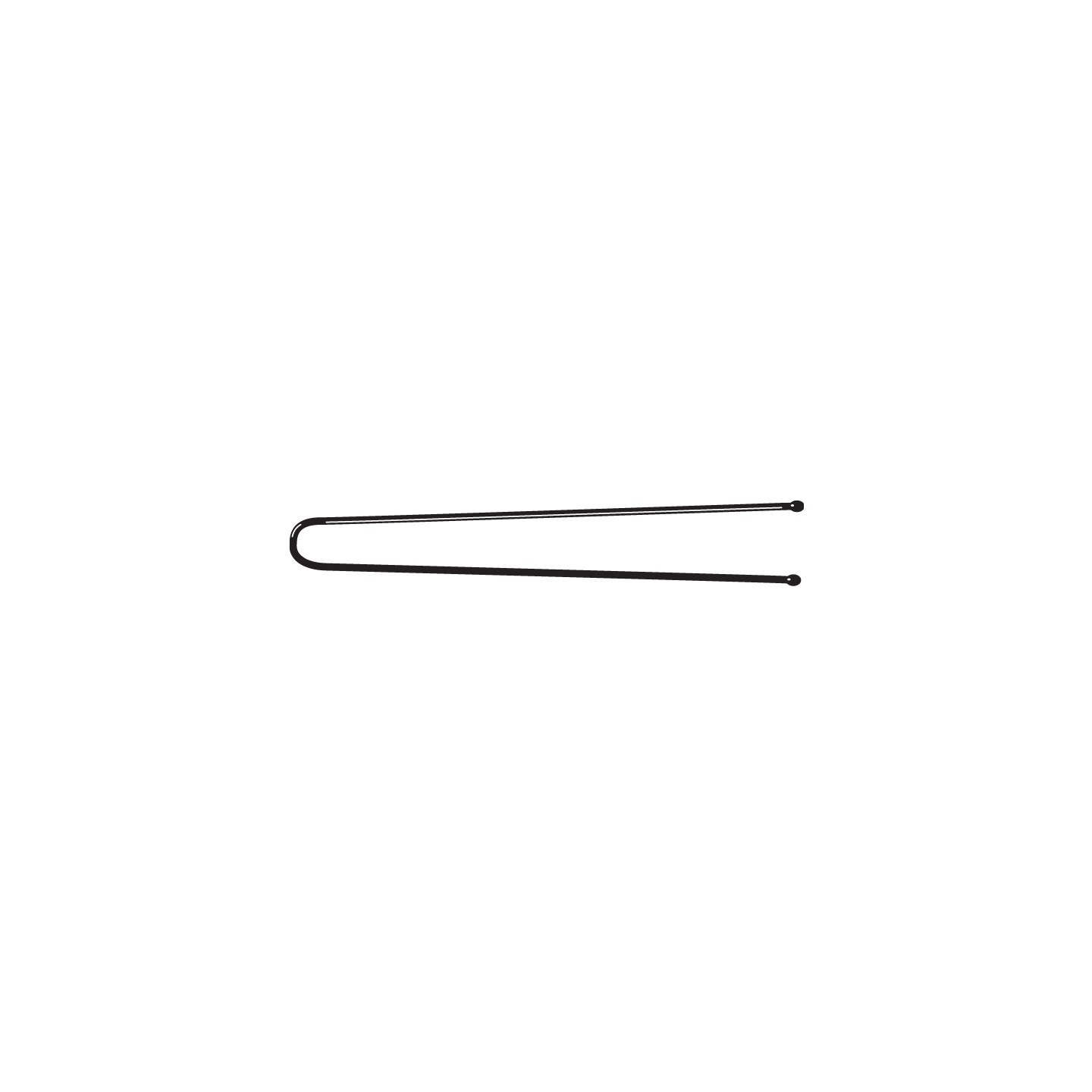 000000000000318 Art. 318 Forcina Invisibile "Messa in Piega" - n. 21 - mm 46 - Liscio Nero Scatola in Cartone da 500 gr - immagine 1